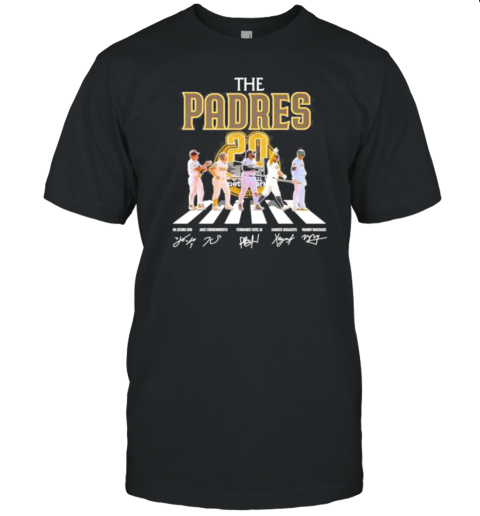 The Padres Abbey Road 20Th Anniversary Signatures T-Shirt