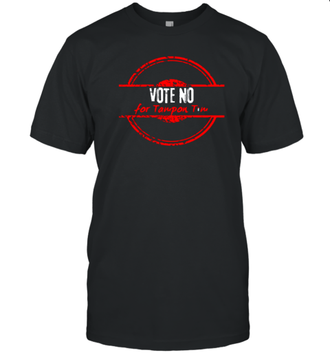 Vote No For Tampon Tim Walz Vice President Kommiebla Satire T-Shirt