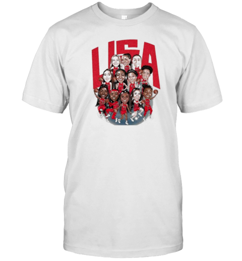 2024 USA Basketball Players Caricature T- Classic Men's T-shirt