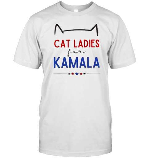 Childless Cat Ladies Against Fascism Vintage Kamala Harris T-Shirt