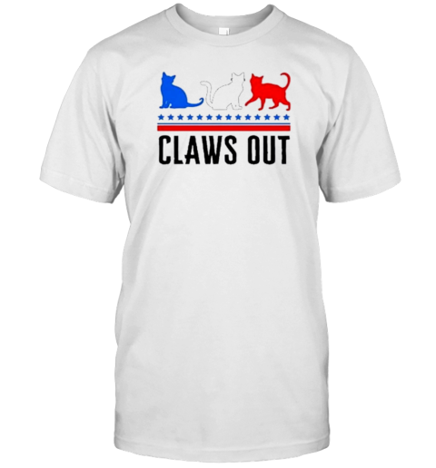 Claws Out Kamala Harris Cat Lady 2024 Feminine Women Voting T- Classic Men's T-shirt