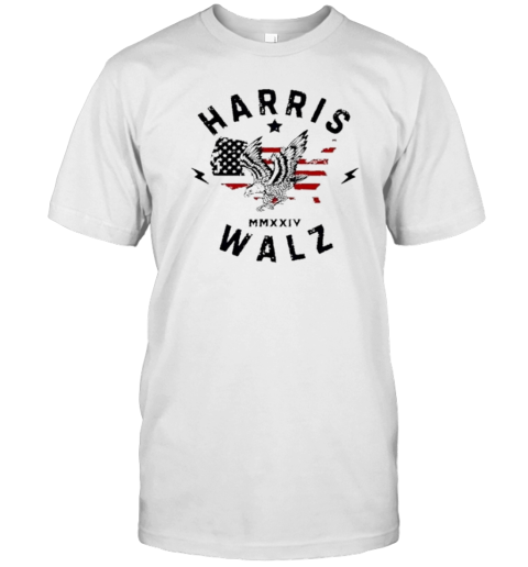 Harris Walz Eagles America Flag 2024 T- Classic Men's T-shirt