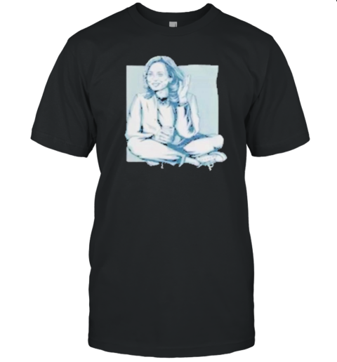 Illustration Kamala Harris Smiling Wear T-Shirt