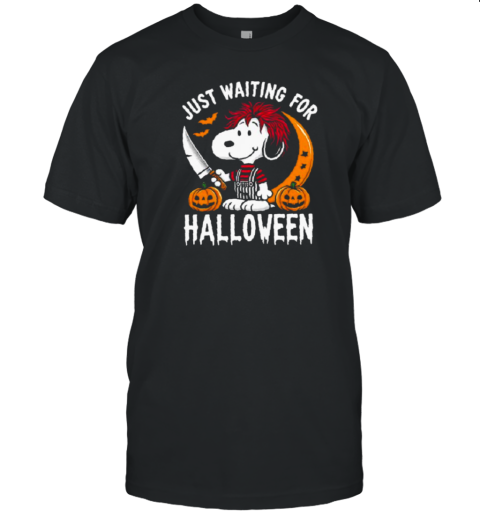 Official Just Waiting For Halloween Snoopy T- Classic Men's T-shirt