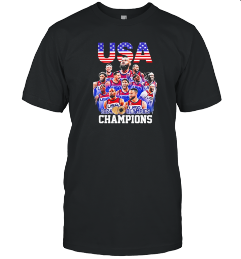 Official Usa 2024 Olympics Champions T-Shirt