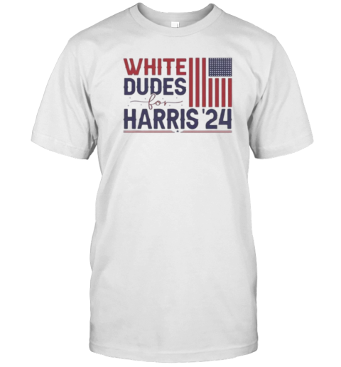 White Dudes For Harris Kamala Harris For President 2024 T- Classic Men's T-shirt