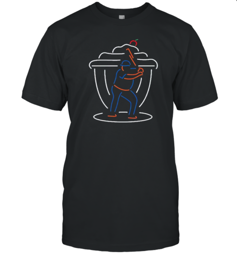 Daniel Vogelbach Neon Milkshake Baseball T-Shirt