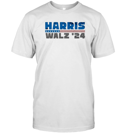 Harris Walz 2024 Usa Flag Kamala Harris And Tim Walz T-Shirt