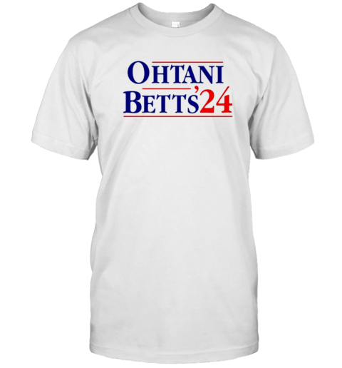 Los Angeles Dodgers Shohei Ohtani And Mookie Betts 24 Presidential T-Shirt