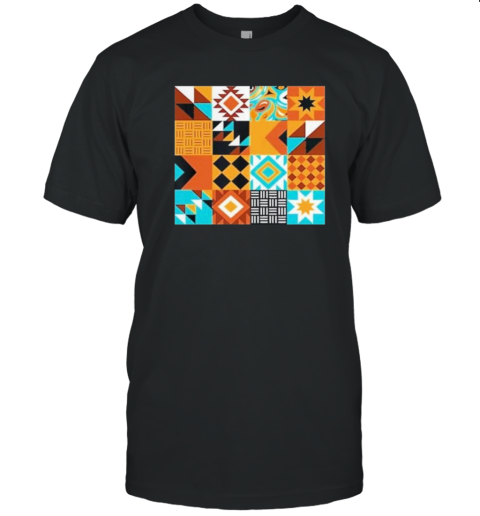 Native American Mosaic Pattern Design T-Shirt