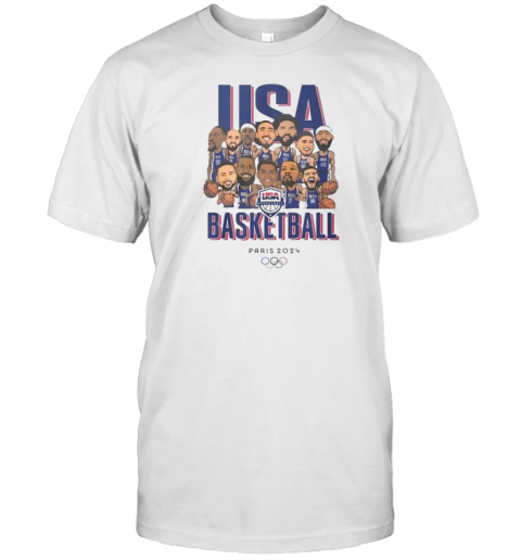 Usa Basketball Lebron James Olympic Paris 2024 T-Shirt