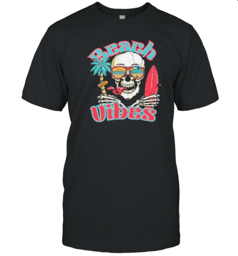 Beach Vibes Skull Summer T-Shirt