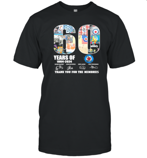 The Who 60 Years Of 1964 2024 Thank You For The Memories T-Shirt