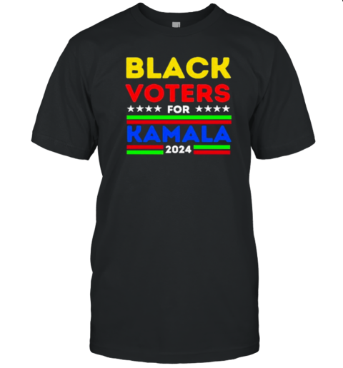 Black Voters For Harris Blacks Against Anti Trump T T-Shirt