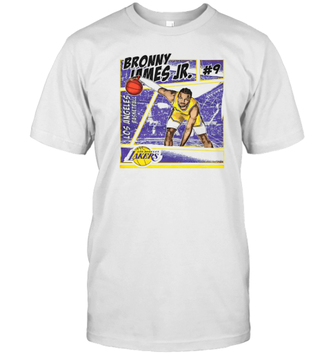 Bronny James Jr. Los Angeles Lakers Comic T-Shirt