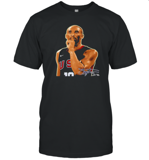 Kobe Bryant Celebration Usa Basketball Signature T-Shirt