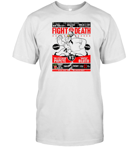 One Eyed Sailor Popeye Vs Brutus Bluto Fight To The Death T-Shirt