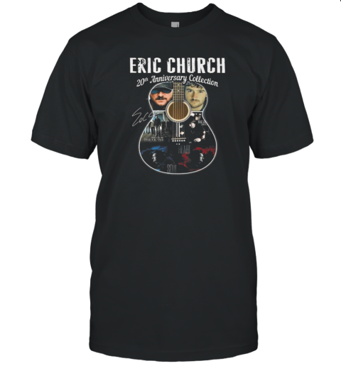 Eric Church 20Th Anniversary Collection Guitar Signatures T-Shirt