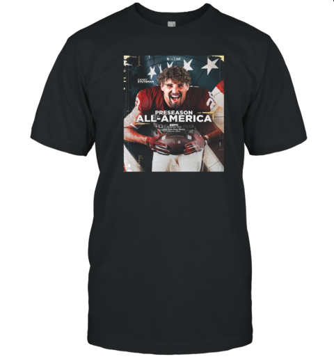 Oklahoma Football Danny Stutsman Is ESPN Preseason All America Team And The Sporting News Preseason All America 2Nd Team T-Shirt