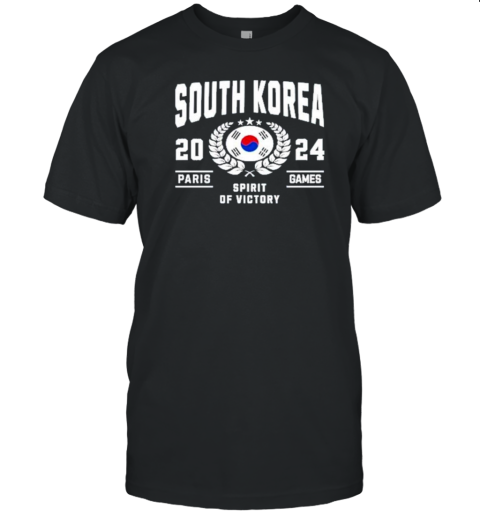 South Korea 2024 Sports Lover Paris Games Spirit Of Victory T- Classic Men's T-shirt