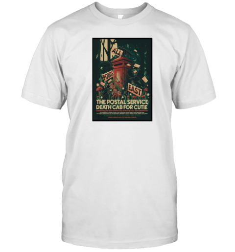 The Postal Service Death Cab For Cutie London Uk 8 25 24 Event T-Shirt