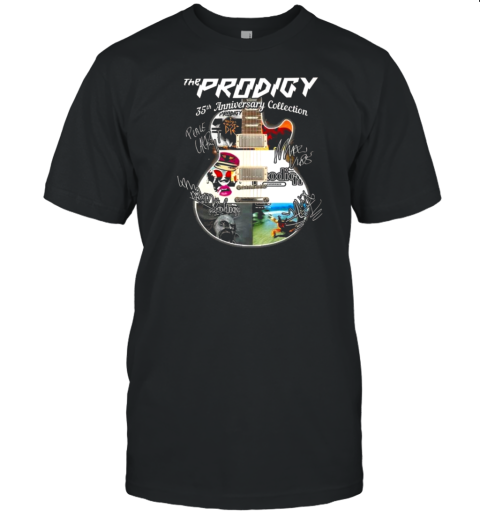 The Prodigy 35Th Anniversary Collection Guitar Signatures T-Shirt