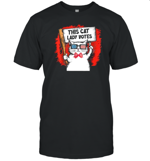 This Cat Lady Votes President Election Vote Cute Cat T-Shirt