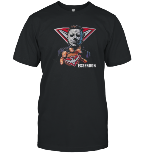 Essendon Bombers Football Club AFL Halloween Michael Myers T-Shirt