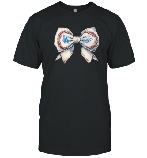 Los Angeles Dodgers Bow In Love Baseball Girl 2024 T- Classic Men's T-shirt