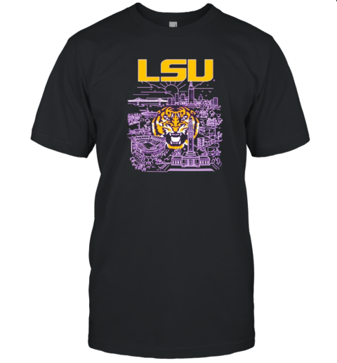 LSU Tigers City Line T- Classic Men's T-shirt