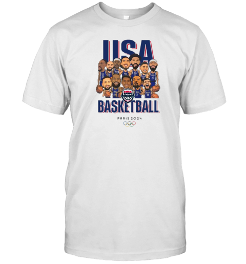 Olympic Paris 2024 Team USA Men'S Basketball Champions T-Shirt