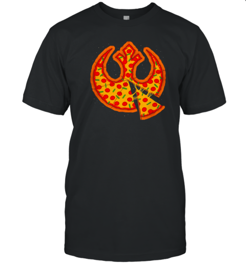 Bringing Together My Two Loves Pizza And The Rebel Alliance Logo T-Shirt