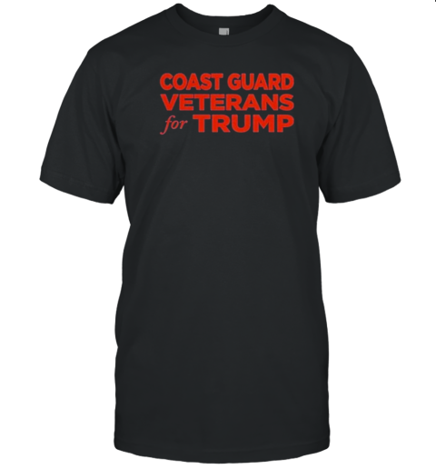 Coast Guard Veterans For Trump Navy T-Shirt