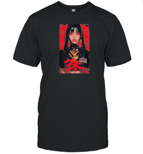 Goth Vampire Girl Horror Cyberpunk Cybergoth Darkwave Darksynth T-Shirt