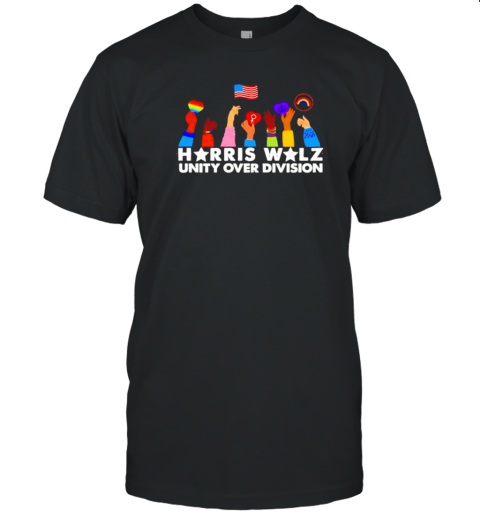 Harris Walz Unity Over Division T-Shirt