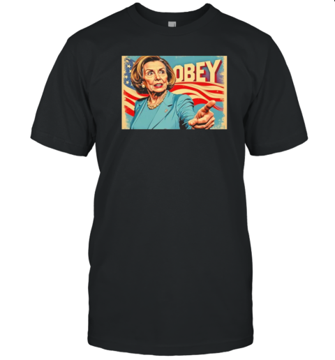 Nancy Pelosi Obey USA Flag Vintage T- Classic Men's T-shirt