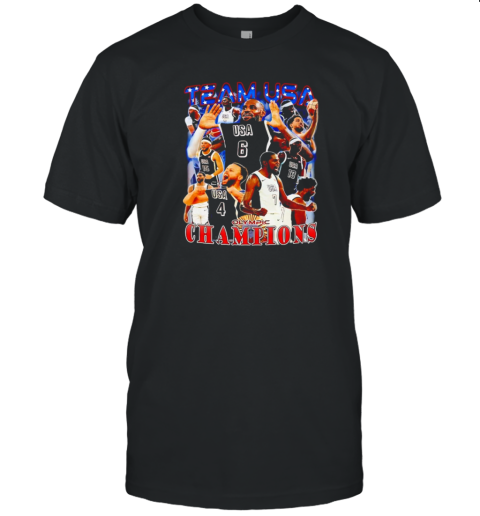 Team USA Olympic Champions Basketball Graphic T-Shirt