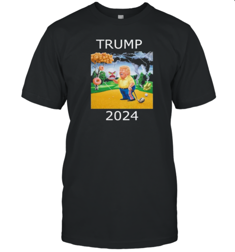 Trump 2024 Angry Crazy Golf Ball T- Classic Men's T-shirt