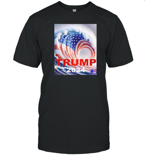 USA Flag Wave Trump 2024 Coming T-Shirt