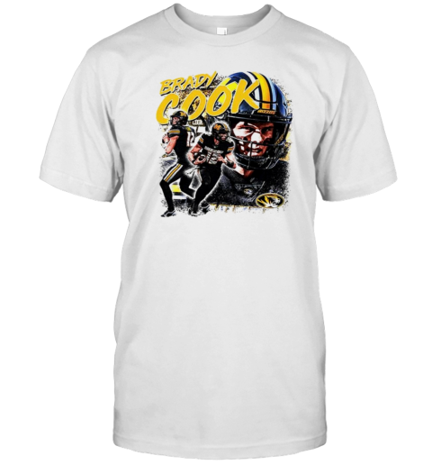 Brady Cook Missouri Tigers Player Collage T-Shirt