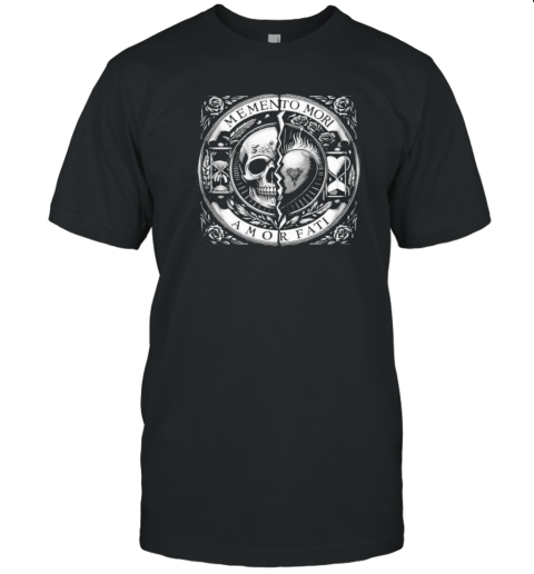 Memento Mori Amor Fati Tonight'S The Night Young Skull And Heart T-Shirt