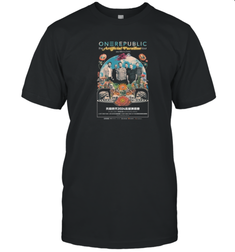 Onerepublic The Artificial Paradise Tour 2025 In Japan T-Shirt