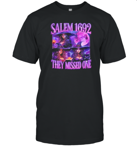 Salem 1692 They Missed One Halloween Witch Women Girl T- Classic Men's T-shirt