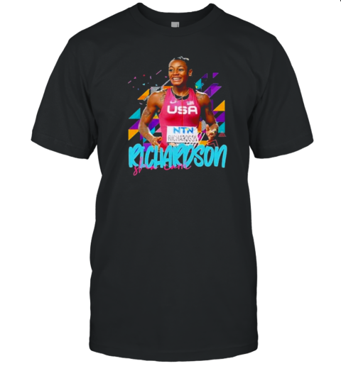 Sha Carri Richardson Player Athletics Usa T-Shirt