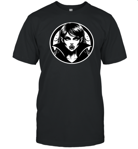 Vampire Girl Portrait T-Shirt