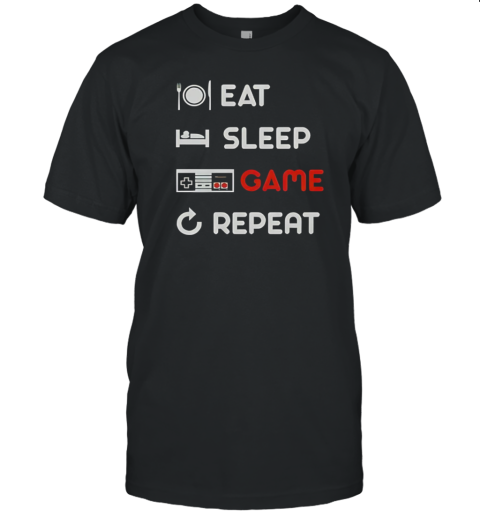 Eat Sleep Game Repeat T- Classic Men's T-shirt