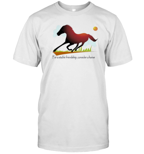 I'Ve Been Knofor A Stable Friendship Consider A Horse T-Shirt