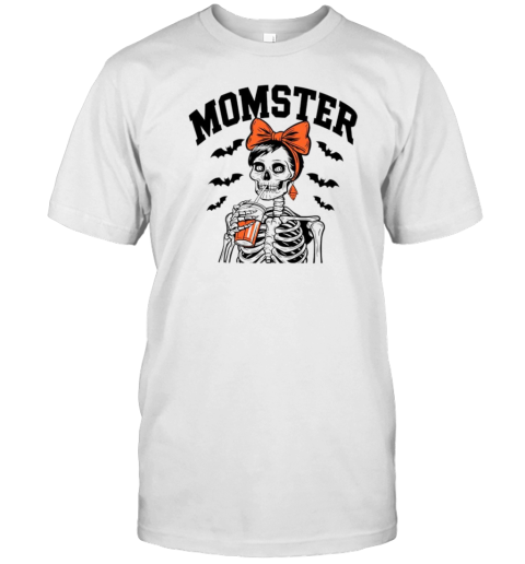 Momster Skeleton Mom Halloween Coffee T-Shirt