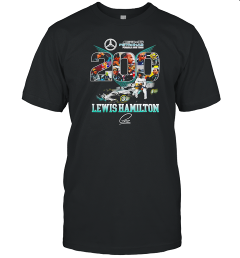 Petronas Pormula One Team 200 Lewis Hamilton Signature T- Classic Men's T-shirt