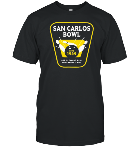 San Carlos Bowl Estd 1949 850 El Camino Real San Carlos Calif T- Classic Men's T-shirt